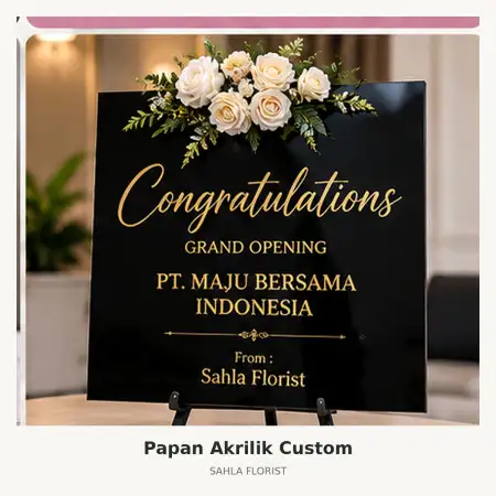 Papan Bunga Akrilik Mamuju Tengah